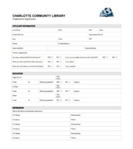 CCL Job Application Form