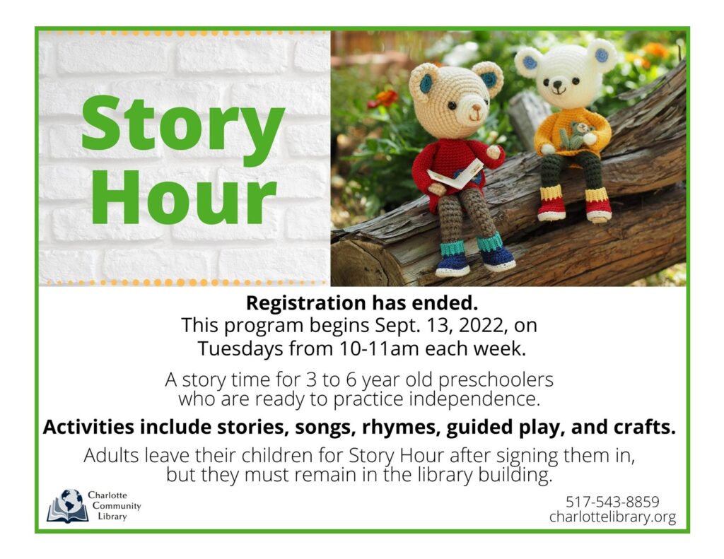 Story Hour registration has ended