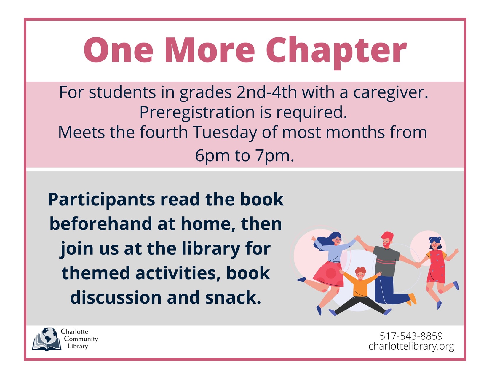 One More Chapter Family Book Club